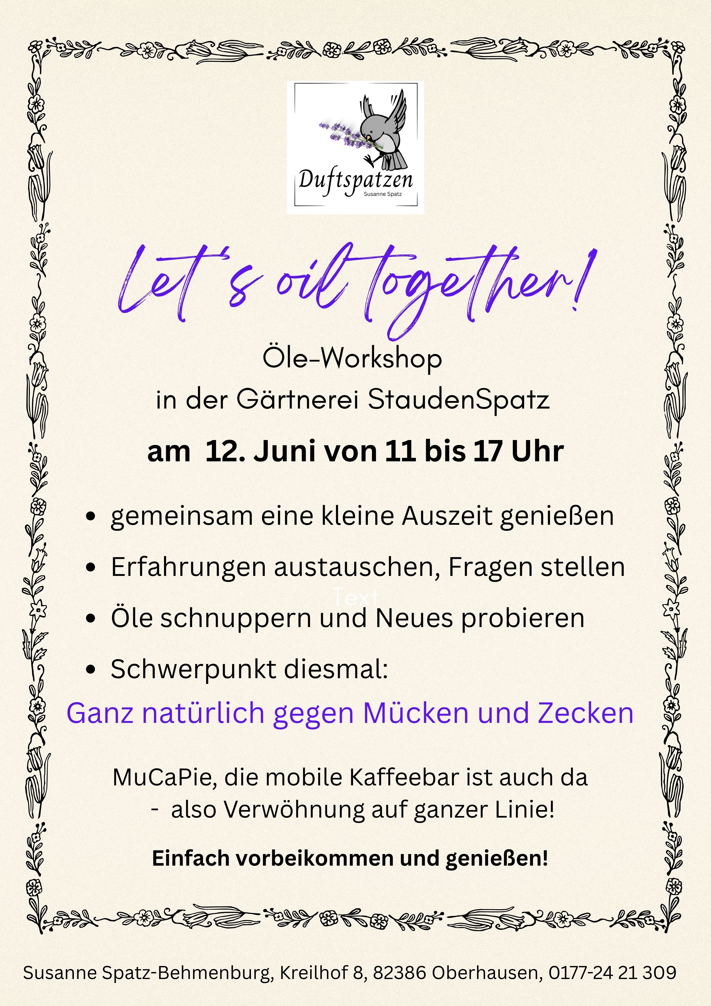 Fürstenfelder Gartentage Gärtnerei StaudenSpatz